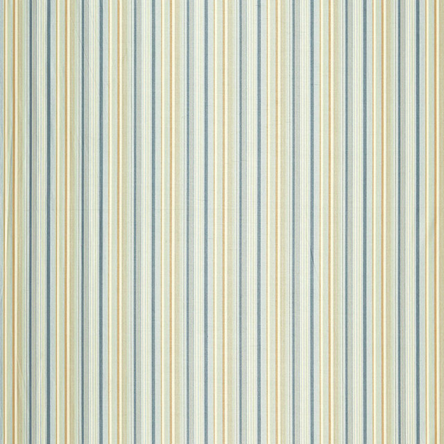 Abella Silk Stripe Coast 3464002 by Schumacher Designer Fabric CHROMA See Sample INDIA LIGHT DUTY </p><p>Repeat: Horizontal: 3 1/8" (8CM) and Vertical: - 54" WIDE (137CM) - Swanky Fabrics -