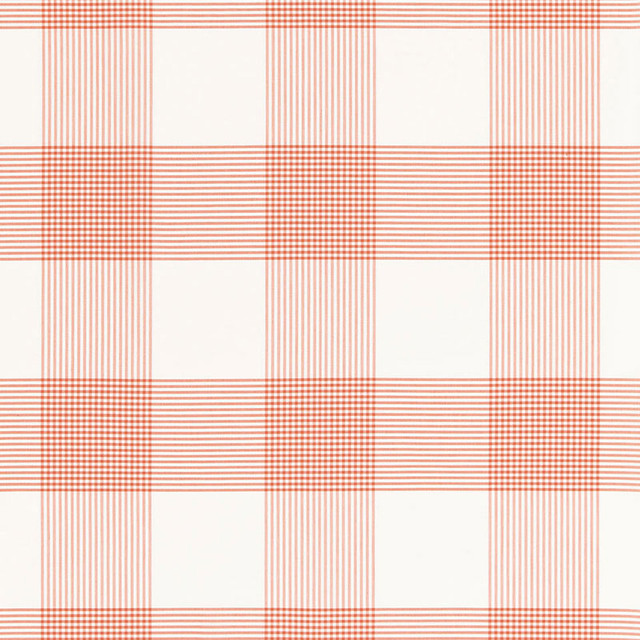 Antigua Plaid Orange 68033 by Schumacher Designer Fabric CALYPSO PLAIDS & CHECKS See Sample INDIA LIGHT DUTY </p><p>Repeat: Horizontal: 8 7/8" (23CM) and Vertical: 8 7/8" (23CM) 53 1/2" WIDE (136CM) - Swanky Fabrics -