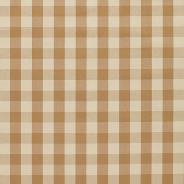 Montauk Check Tan 3352011 by Schumacher Designer Fabric SUMMER HOUSE COTTONS See Sample ITALY NOT APPLICABLE </p><p>Repeat: Horizontal: 1" (3CM) and Vertical: 1" (3CM) 58" WIDE (147CM) - Swanky Fabrics -