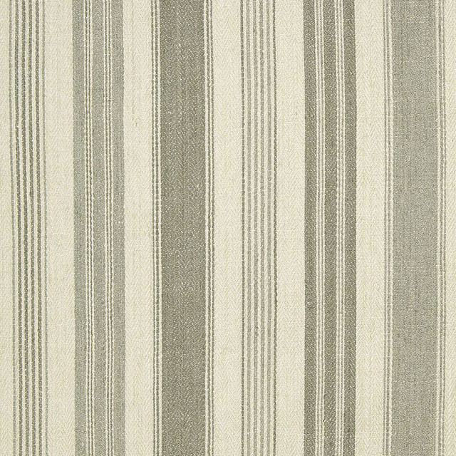 Montauban Stripe Dove / Haze 65170 by Schumacher Designer Fabric AU NATUREL See Sample INDIA . </p><p>Repeat: Horizontal: 17 1/2" (44CM) and Vertical: - 53 3/8" WIDE (135CM) - Swanky Fabrics -