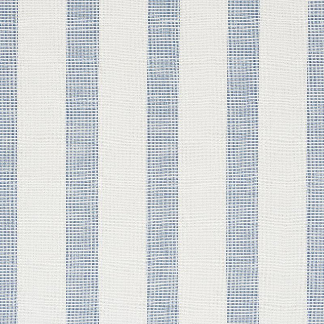 Ketley Performance Stripe Blue 77562 by Schumacher Designer Fabric New Traditional 6.0" - Swanky Fabrics -