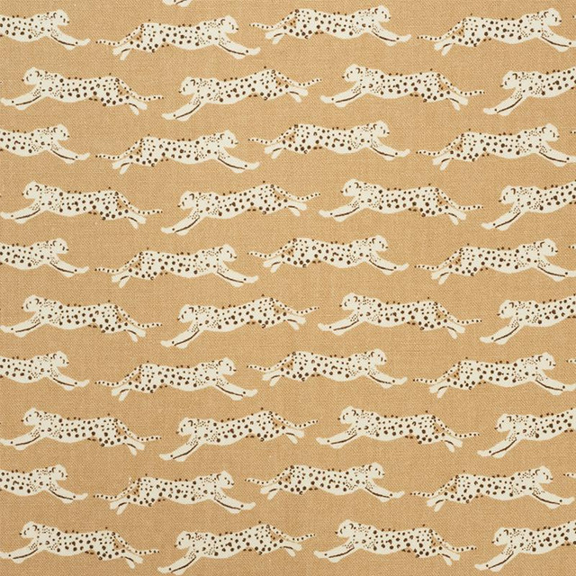Leaping Leopards Sand 177741 by Schumacher Designer Fabric Essentials: Small-Scale Prints 5.0" - Swanky Fabrics - Leaping Leopards Sand 177741 by Schumacher Designer Fabric Essentials: Small-Scale Prints 5.0" - Swanky Fabrics -