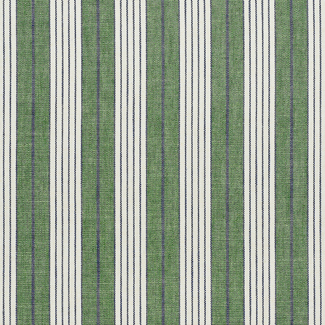 Horst Stripe Green 72605 by Schumacher Designer Fabric NEW TRADITIONAL II See Sample ITALY - </p><p>Repeat: Horizontal: 4 1/4" (11CM) and Vertical: - 55" (140CM) - Swanky Fabrics -