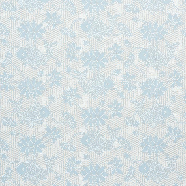 Lotus Batik Sky 5009751 by Schumacher Designer Wallpaper Isola Indoor/Outdoor 14.25" - Swanky Fabrics - Lotus Batik Sky 5009751 by Schumacher Designer Wallpaper Isola Indoor/Outdoor 14.25" - Swanky Fabrics -