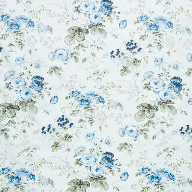 Salisbury Chintz Celadon 178150 by Schumacher Designer Fabric Schumacher Classics 18.0" - Swanky Fabrics - Salisbury Chintz Celadon 178150 by Schumacher Designer Fabric Schumacher Classics 18.0" - Swanky Fabrics -