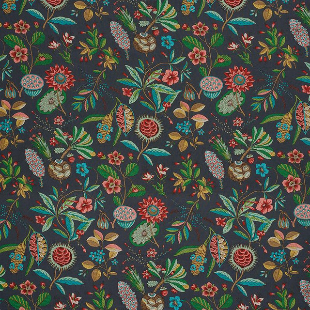 Roca Redonda Carbon & Multi 178772 by Schumacher Designer Fabric Schumacher Classics 13.5" - Swanky Fabrics - Roca Redonda Carbon & Multi 178772 by Schumacher Designer Fabric Schumacher Classics 13.5" - Swanky Fabrics -
