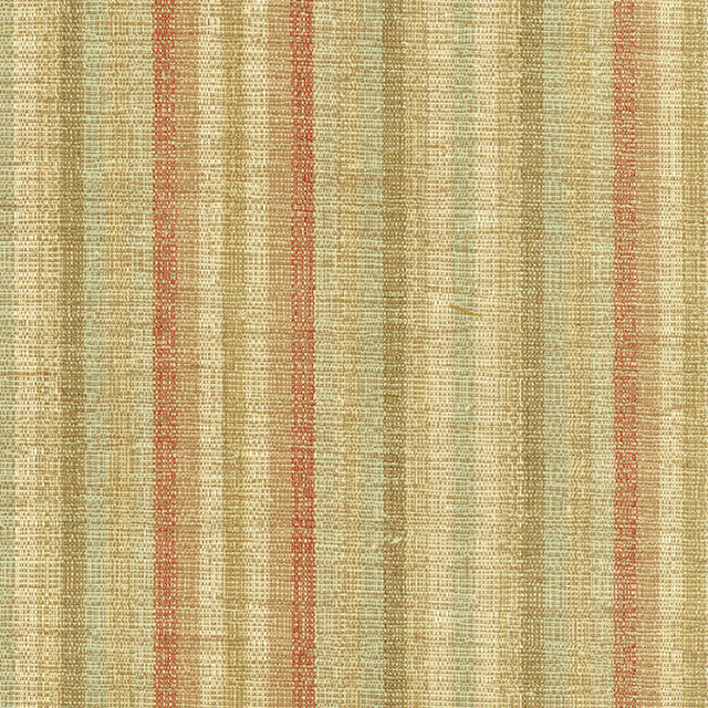 Medivici Chenille Stripe Rose / Aqua 54890 by Schumacher Designer Fabric CHROMA SP14 See Sample AMERICAS MEDIUM DUTY </p><p>Repeat: Horizontal: 7" (18CM) and Vertical: - 54" WIDE (137CM) - Swanky Fabrics -