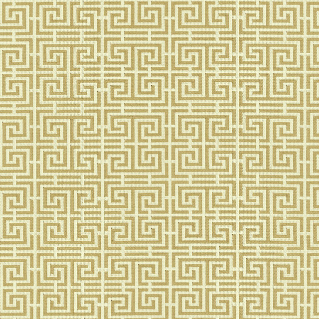 Chinois Fret Camel / Cream 54953 by Schumacher Designer Fabric ESSENTIALS: SMALL-SCALE UPHOLSTERY I See Sample FRANCE HEAVY DUTY </p><p>Repeat: Horizontal: 4 1/2" (11CM) and Vertical: 2 3/8" (6CM) 56" (142CM) - Swanky Fabrics -