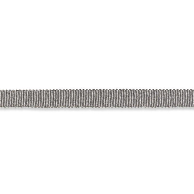 Harry Cotton Gimp Grey 74822 by Schumacher Designer Trim Perfect Basics: Cotton Trims - Swanky Fabrics -