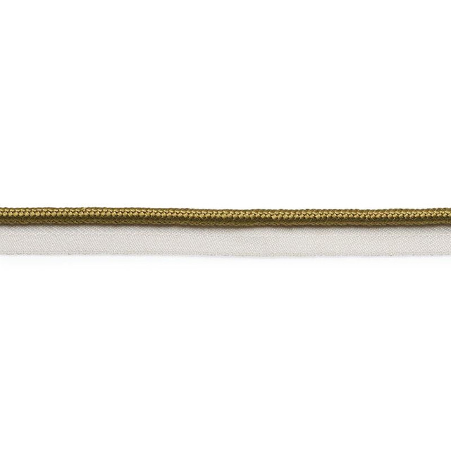 Gustave Silk Lip Cord Medium Olive 74545 by Schumacher Designer Trim Perfect Basics: Trims - Swanky Fabrics -