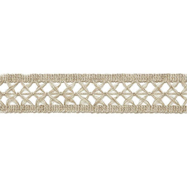 Nicole Linen Braid String 65490 by Schumacher Designer Trim Au Naturel 1.0" - Swanky Fabrics -