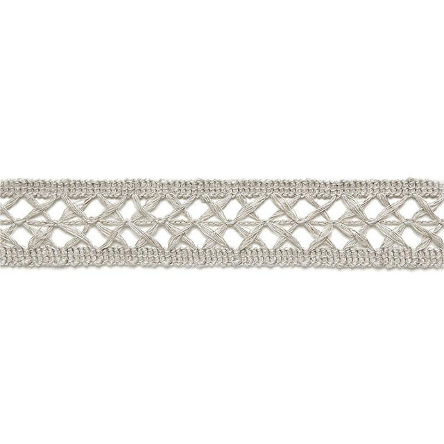 Nicole Linen Braid Greige 65491 by Schumacher Designer Trim Au Naturel 1.0" - Swanky Fabrics -