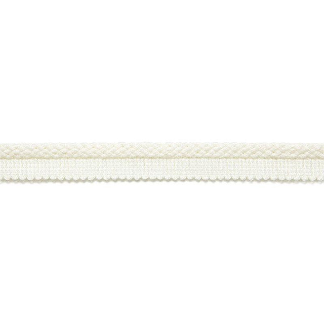 Henri Braided Lipcord Blanc 65520 by Schumacher Designer Trim Au Naturel - Swanky Fabrics -