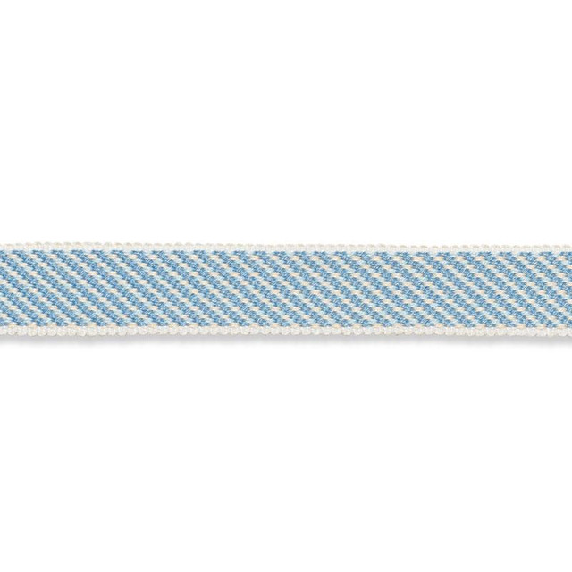 Winston Cotton Braid Narrow Sky 74842 by Schumacher Designer Trim Perfect Basics: Trims - Swanky Fabrics -