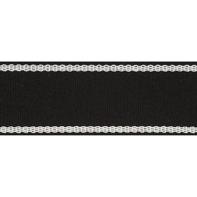 Sullivan Tape Indoor/Outdoor Black 72405 by Schumacher Designer Trim Indoor-Outdoor Trims - Swanky Fabrics -