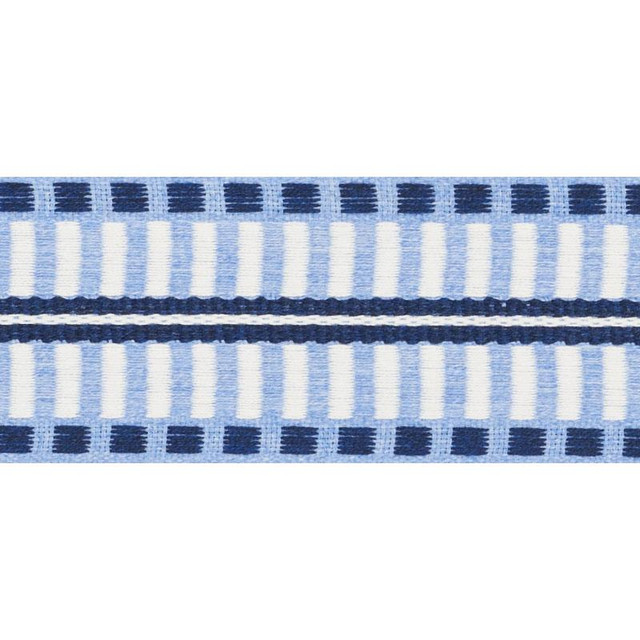 Jacobsen Tape Indoor/Outdoor Chambray 73631 by Schumacher Designer Trim Indoor/Outdoor: Prints & Wovens - Swanky Fabrics - Jacobsen Tape Indoor/Outdoor Chambray 73631 by Schumacher Designer Trim Indoor/Outdoor: Prints & Wovens - Swanky Fabrics -