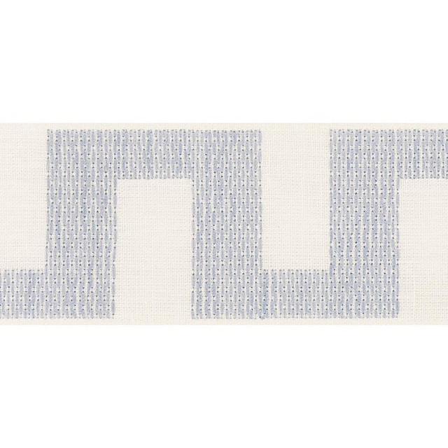 Matrix Tape Sky 70613 by Schumacher Designer Trim Happy Together 3.75" - Swanky Fabrics - Matrix Tape Sky 70613 by Schumacher Designer Trim Happy Together 3.75" - Swanky Fabrics -