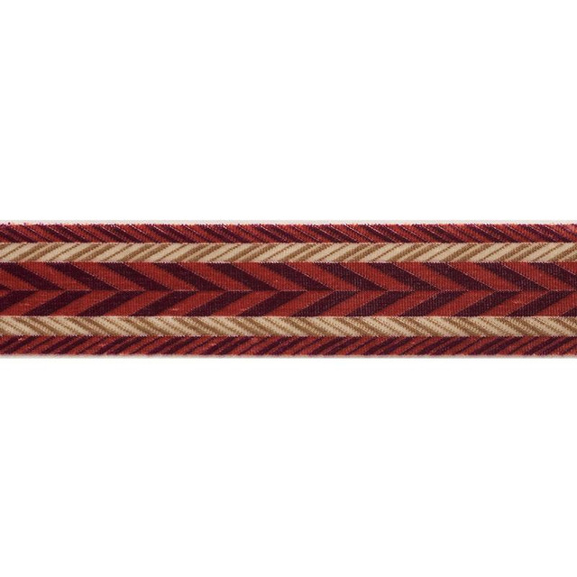 Stinson Tape Ruby 74261 by Schumacher Designer Trim Relaxed Glamour 1.25" - Swanky Fabrics -