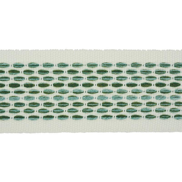 Portola Tape Indoor/Outdoor Green 79420 by Schumacher Designer Trim Indoor/Outdoor: Prints & Wovens - Swanky Fabrics - Portola Tape Indoor/Outdoor Green 79420 by Schumacher Designer Trim Indoor/Outdoor: Prints & Wovens - Swanky Fabrics -