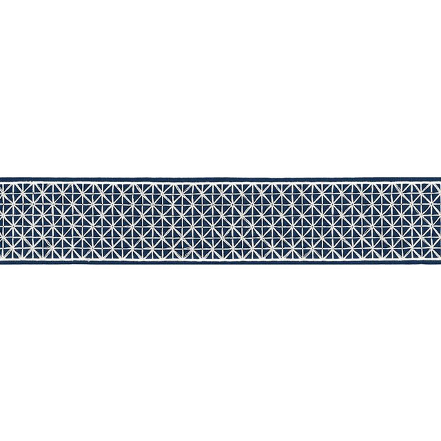 Directoire Tape Bleu Marine 68640 by Schumacher Designer Trim Timothy Corrigan - Swanky Fabrics - Directoire Tape Bleu Marine 68640 by Schumacher Designer Trim Timothy Corrigan - Swanky Fabrics -