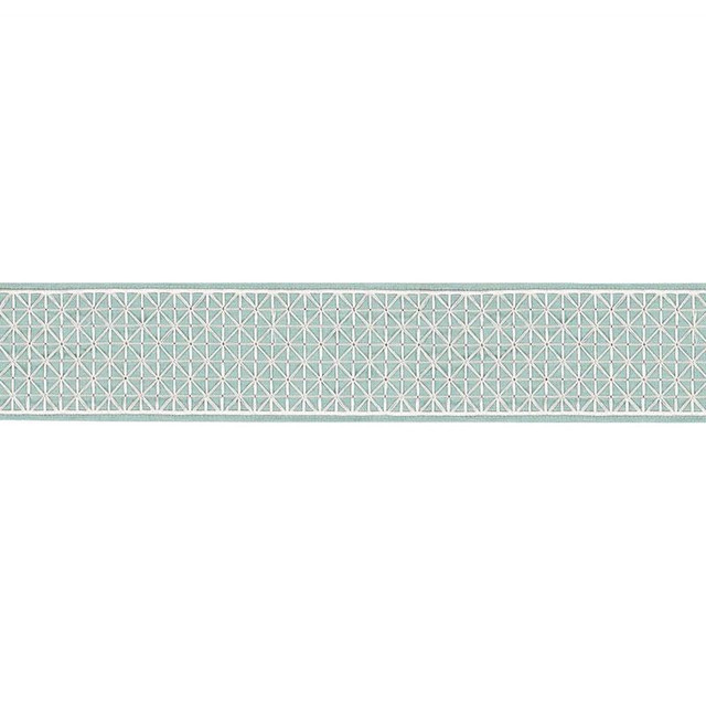Directoire Tape Teal 68641 by Schumacher Designer Trim Timothy Corrigan - Swanky Fabrics - Directoire Tape Teal 68641 by Schumacher Designer Trim Timothy Corrigan - Swanky Fabrics -