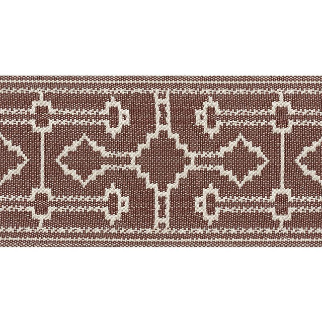 Filbert Tape Brown 75284 by Schumacher Designer Trim New Traditional 4.88" - Swanky Fabrics -