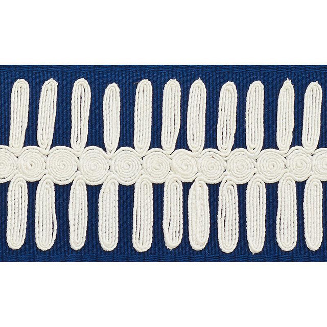 Castille Tape Navy 70743 by Schumacher Designer Trim Couture Trims - Swanky Fabrics - Castille Tape Navy 70743 by Schumacher Designer Trim Couture Trims - Swanky Fabrics -