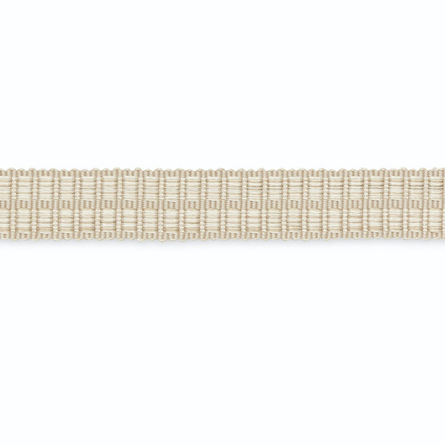 Ashland Braid Cream B118-3 by Schumacher Designer Trim SCHUMACHER TRIM PROGRAM See Sample UNITED STATES OF AMERICA TO BE DETERMINED </p><p>Repeat: Horizontal: - and Vertical: - 0 5/8" WIDE (2CM) - Swanky Fabrics -