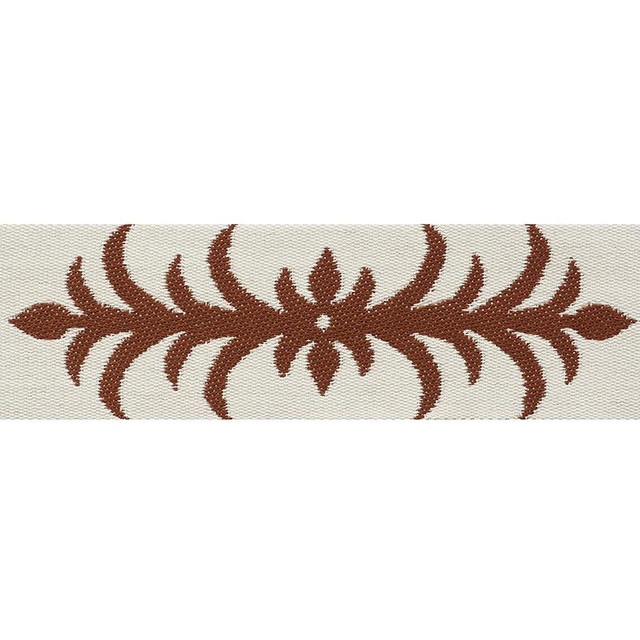 Acanthus Tape Nutmeg 75440 by Schumacher Designer Trim Celerie Kemble 9.25" - Swanky Fabrics - Acanthus Tape Nutmeg 75440 by Schumacher Designer Trim Celerie Kemble 9.25" - Swanky Fabrics -