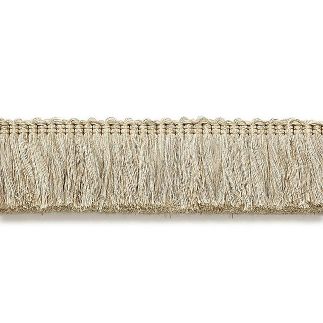 Anton Linen Ruche Natural 65451 by Schumacher Designer Trim Au Naturel - Swanky Fabrics -