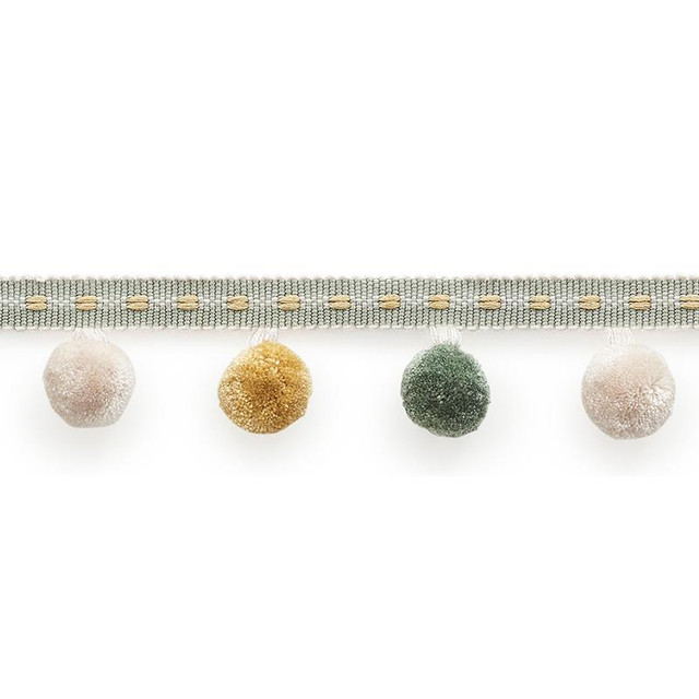 Poms Mineral 74362 by Schumacher Designer Trim Statement Tapes 4.75" - Swanky Fabrics -