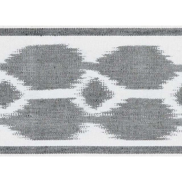 Telia Tape Charcoal 73694 by Schumacher Designer Trim Statement Tapes 3.5" - Swanky Fabrics -