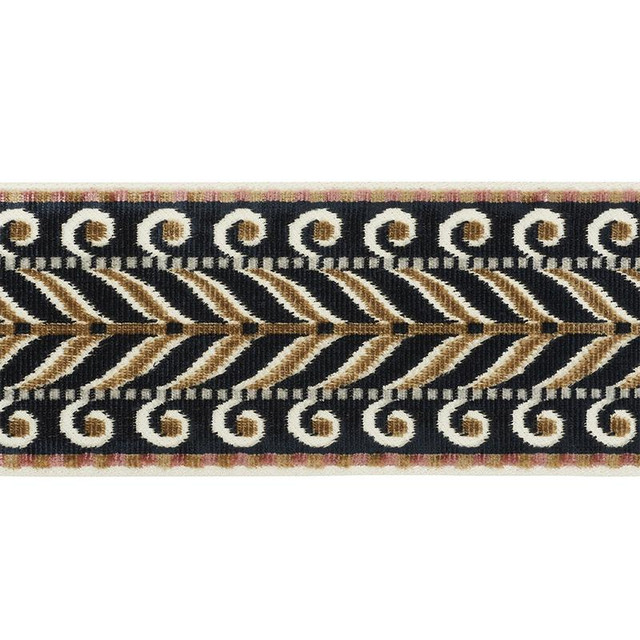 Marion Velvet Tape Black 77621 by Schumacher Designer Trim Statement Trims - Swanky Fabrics - Marion Velvet Tape Black 77621 by Schumacher Designer Trim Statement Trims - Swanky Fabrics -