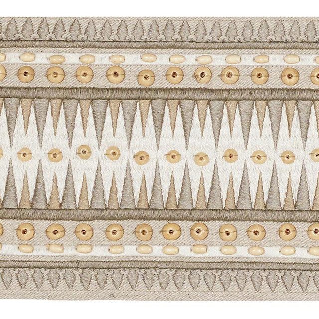 Tahiti Tape Sea Oyster 69311 by Schumacher Designer Trim Mary Mcdonald - Swanky Fabrics -