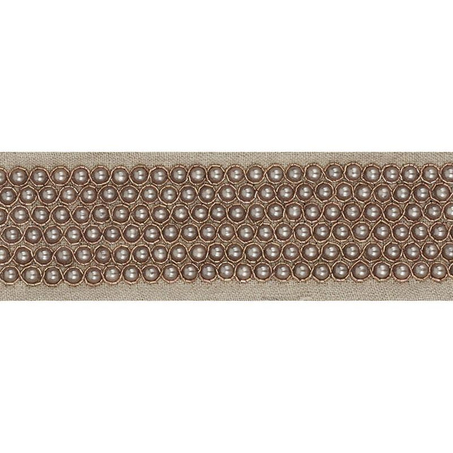 Garbo Tape Taupe 70701 by Schumacher Designer Trim Couture Trims - Swanky Fabrics -