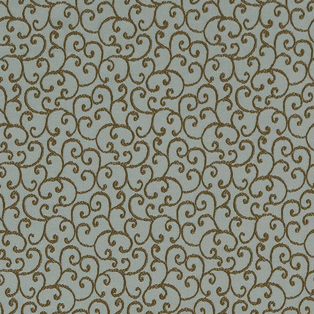 D1565 Seaglass Vine by Charlotte Designer Fabric Elegant Damasks 100% Woven Polyester Turkey Exceeds 50,000 Wyzenbeek Rubs (Heavy Duty) Horizontal 3.25" x Vertical 3.25" 54 Inches - Swanky Fabrics -