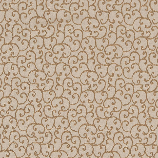 D1567 Parchment Vine by Charlotte Designer Fabric Elegant Damasks 100% Woven Polyester Turkey Exceeds 50,000 Wyzenbeek Rubs (Heavy Duty) Horizontal 3.25" x Vertical 3.25" 54 Inches - Swanky Fabrics -