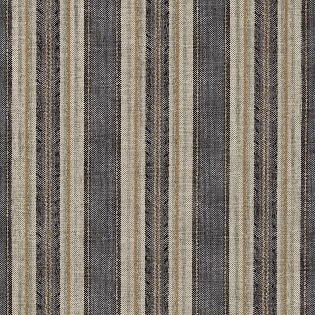 R431 Denim Stripe by Charlotte Designer Fabric Ring Book Page #6B 100% Woven Polypropylene Made In USA Exceeds 60,000 Wyzenbeek Rubs (Heavy Duty) Horizontal 7" 54 Inches - Swanky Fabrics -