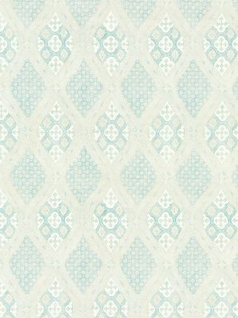 Farrah Print Misty Island SC166260001 by Scalamandre Designer Fabric PACIFICA 53% LINEN 35% COTTON 12% NYLON UNITED KINGDOM MEDIUM DUTY Horizontal: 11" and Vertical: 13.75" 55.5 - Swanky Fabrics -