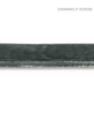 Velvet Rope Cord Shadow SCC3160004 by Scalamandre Designer Trim PACIFICA 12% COTTON 6% POLYESTER, 68% POLYAMIDE 14% VISCOSE GERMANY MEDIUM DUTY Horizontal: 0" and Vertical: 0" 0.25 - Swanky Fabrics -