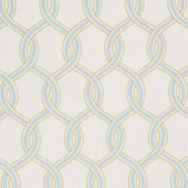 Amberly Caribe by Norbar Designer Fabric GALLERY 73% COTTON 27% POLYESTER INDIA 9 1/4"V 4 1/2"H 54" - Swanky Fabrics -