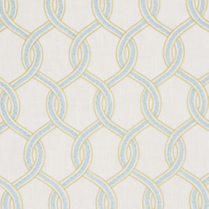 Amberly Caribe by Norbar Designer Fabric GALLERY 73% COTTON 27% POLYESTER INDIA 9 1/4"V 4 1/2"H 54" - Swanky Fabrics -