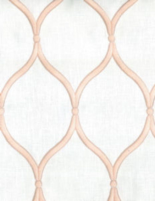 Bambi Ivory Blush by Norbar Designer Fabric GALLERY 55% COTTON 40% POLYESTER 7 3/4"V 4"H 54" - Swanky Fabrics -