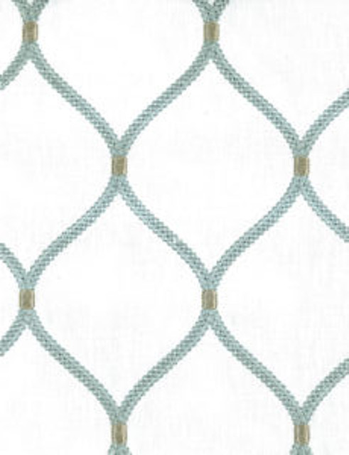 Bimini White Spa by Norbar Designer Fabric GALLERY 55% COTTON 20% RAYON 20% POLYESTER INDIA 6 1/4"V 4 1/4"H 54 - Swanky Fabrics -