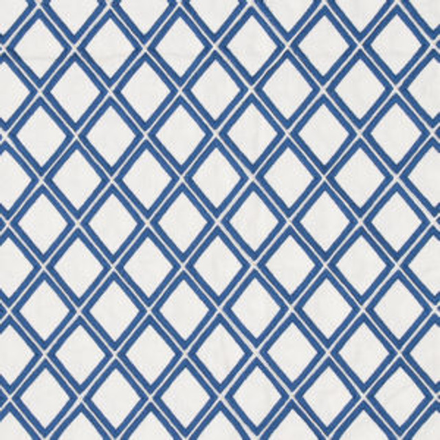 Elvis Cobalt by Norbar Designer Fabric GALLERY 100% COTTON INDIA 3 1/2"V 3"H 51 - Swanky Fabrics -