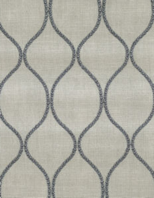 Ethan Slate by Norbar Designer Fabric GALLERY 77% COTTON 28% POLYESTER INDIA 4 3/4"V 2 3/4"H 53 - Swanky Fabrics -