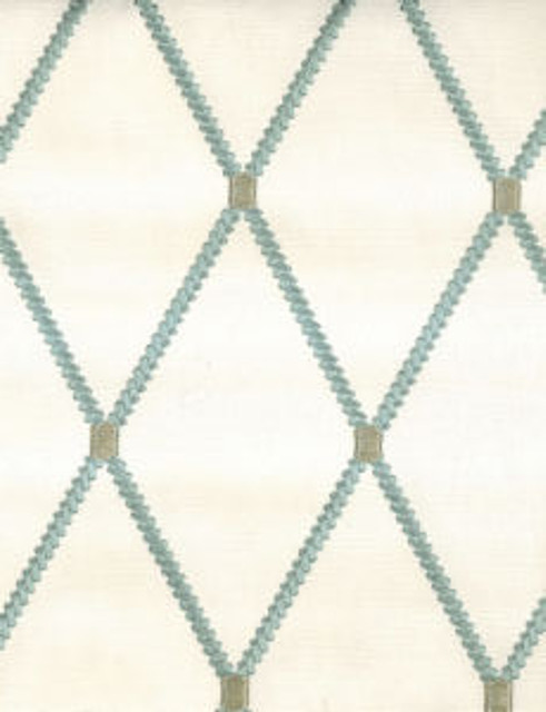 Ideal Ivory Spa by Norbar Designer Fabric GALLERY 70% COTTON 30% RAYON INDIA 7 1/2"V 4"H 54 - Swanky Fabrics -
