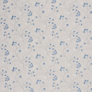 Trinket Cornflower by Norbar Designer Fabric GALLERY 52% COTTON 48% POLYESTER INDIA 9 1/8"V 17 1/4"H 52 - Swanky Fabrics -