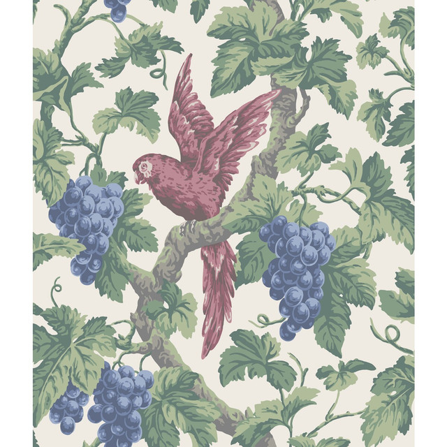 Woodvale Orchard Rose/Par by Cole & Son Designer Wallcovering COLE & SON PEARWOOD PAPER - 100% United Kingdom - Horizontal: 20.5 and Vertical: 24 20.5 - Swanky Fabrics -