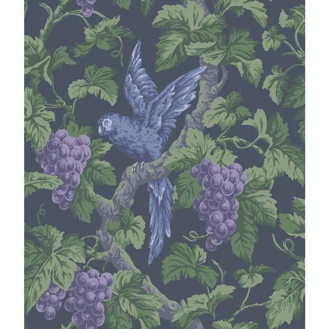 Woodvale Orchard Viol/Ink by Cole & Son Designer Wallcovering COLE & SON PEARWOOD PAPER - 100% United Kingdom - Horizontal: 20.5 and Vertical: 24 20.5 - Swanky Fabrics -